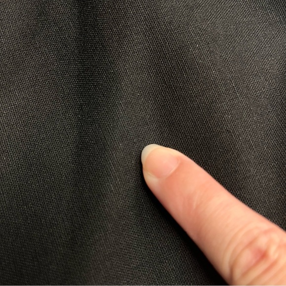 Imperfect NWT Gilli linen blend top tie straps black scalloped hem size XXL top - Picture 9 of 12